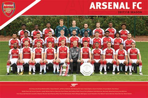 Arsenal Fc Team 1718 Poster All Posters In One Place 31 Free