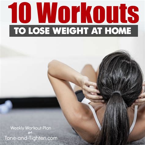 10 At Home Workouts To Lose Weight Tone And Tighten