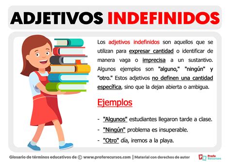 Qu Son Los Adjetivos Indefinidos