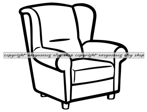 Seat SVG Chair SVG Armchair SVG Stall Svg Seat Clipart Etsy Israel