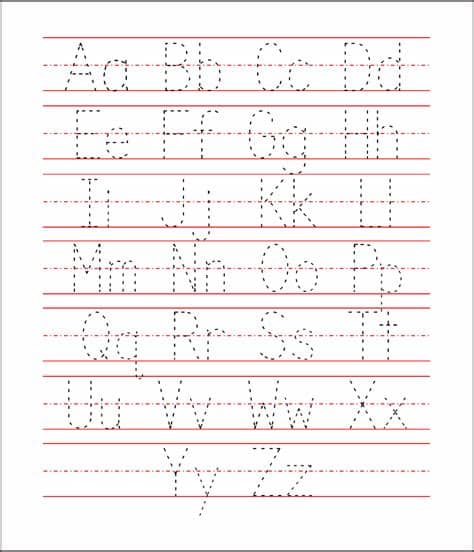 6 Best Free Printable Alphabet Tracing Letters ...