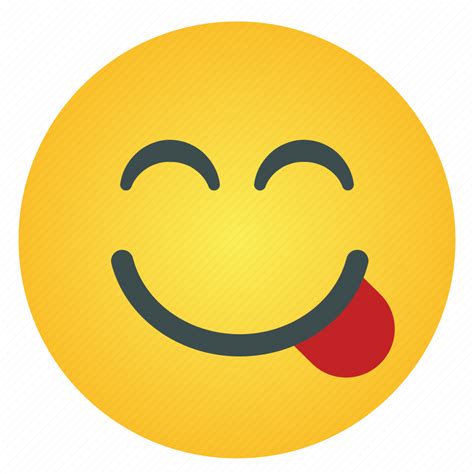 Yummy Emoticon Emoji Face Emotion Smiley Expression Icon