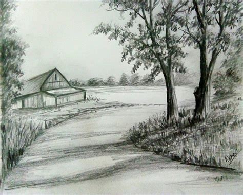 Easy Pencil Sketch Scenery How To Draw Easy Pencil Sketch Scenery For