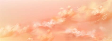 Fantastic Peach Sky With Soft Pink Cloud Texture 16263196 Vector Art At