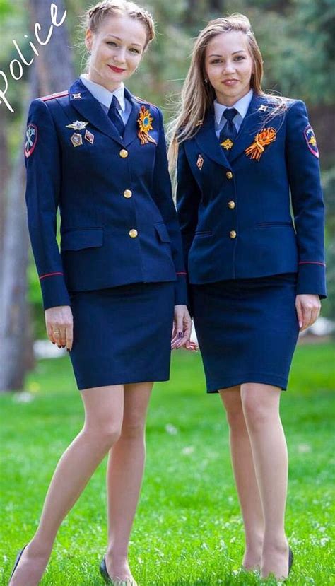 Two Officers In Dress Uniforms Army Women Military