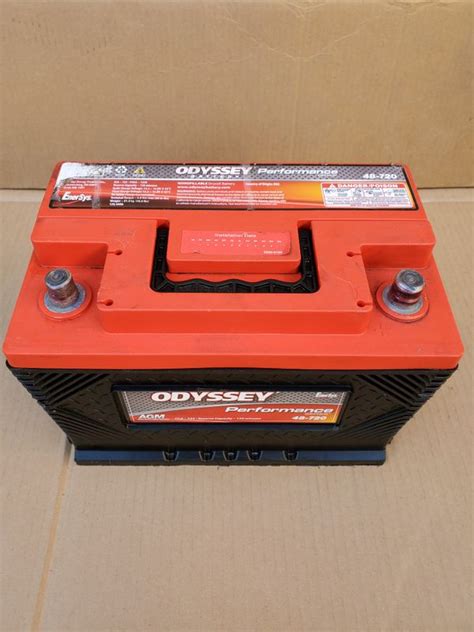 Agm Car Battery Group Size 48h6 Odyssey 2018 80 With Core Exchange