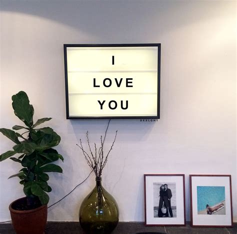 Bxxlght Interior Lightbox Lamp I Love You The Perfect Present Tell