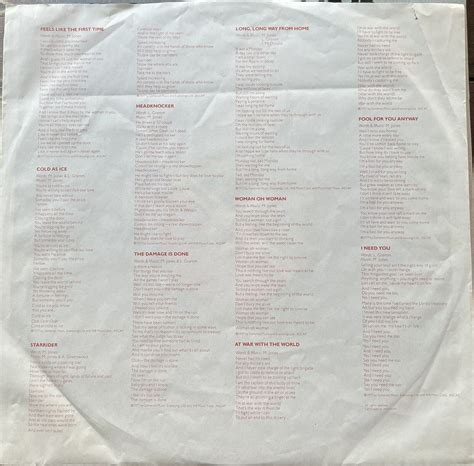 Foreigner - Self Titled - 1977 US 1st Press Atlantic SD 19109. | eBay