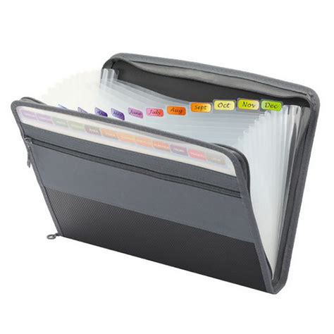 13 Pocket Expanding File Folder With Sticky Labels Expanding Zip File