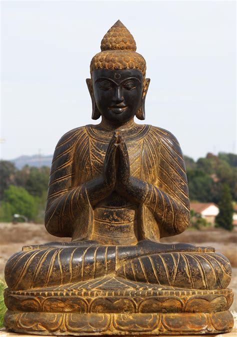 Sold Large Praying Buddha Statue 44 77ls57 Hindu Gods And Buddha Statues