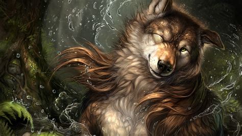 Furry Anthro Wolf 720p Hd Wallpaper