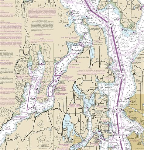Nautical Charts Of Puget Sound 18440 West Coast Washington Etsy