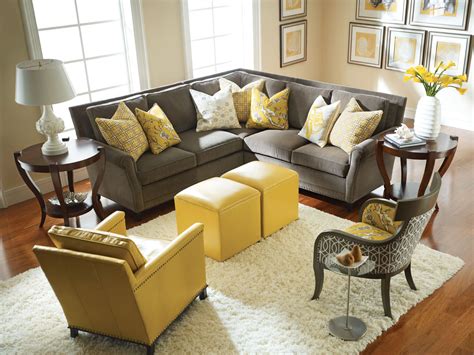 Living Room Decor Yellow And Grey House Designs Ideas