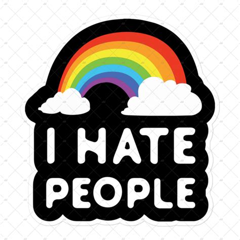 I Hate People Sticker M00nshot