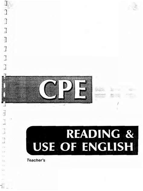Grivas Cpe Reading Use Of English Teachers Book Pdf Pdf Phrase