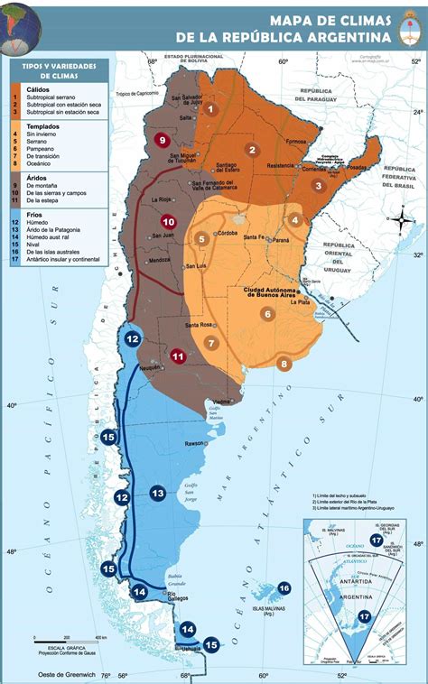El clima de Argentina a través de los mapas - Geografía Infinita
