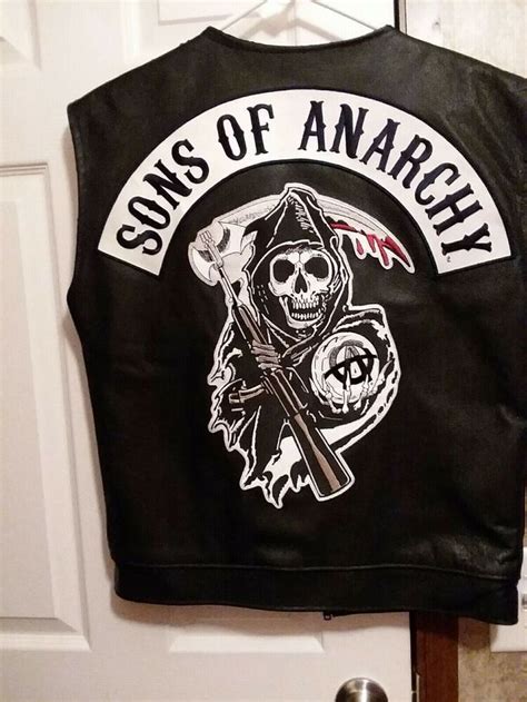 Official Licensed Apparel Sons Of Anarchy Leather Vest Medium