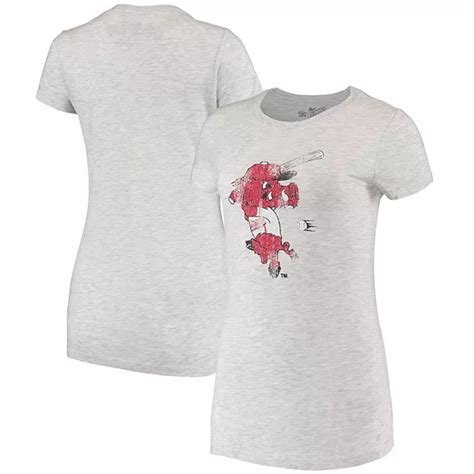 Womens Original Retro Brand Gray Arkansas Razorbacks Tri Blend T Shirt
