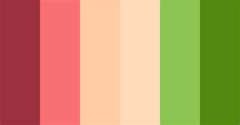 Peach Fruit Color Scheme Green