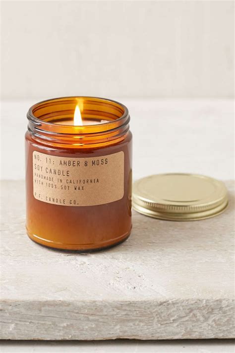 Pf Candle Co Amber Jar Soy Candle Urban Outfitters Amber Jars Soy