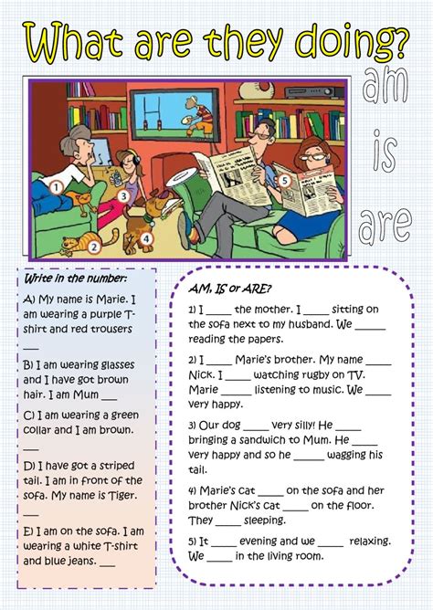 verb    appearance interactive worksheet