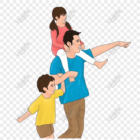 Gambar Hari Ayah Ayah Ayah Dan Anak Ilustrasi Png Png Unduh Gratis