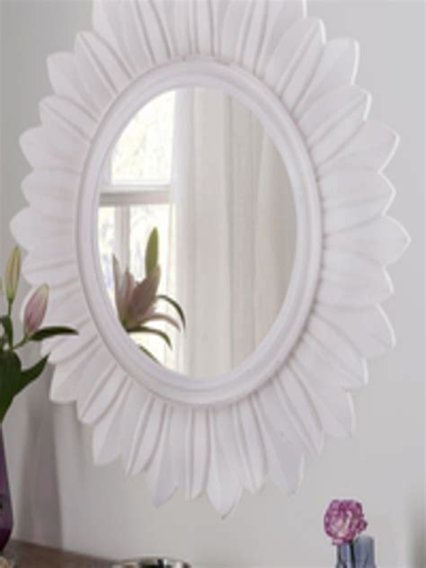 buy homesake unisex white sunburst decorative wooden hand carved wall mirror mirrors for
