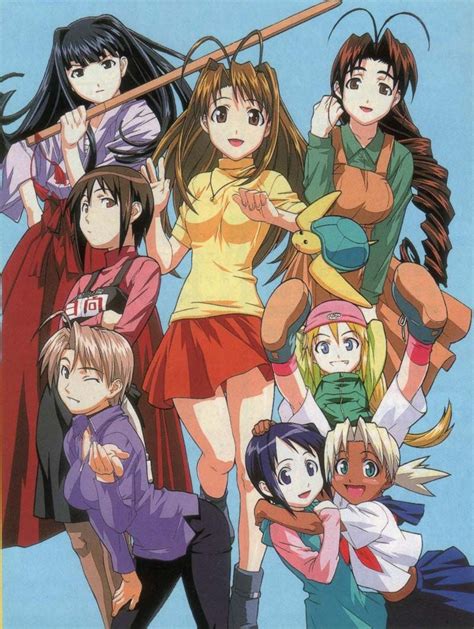 Love Hina Motoko Aoyama Naru Narusegawa Mutsumi Otohime Haruka Urashima Mitsune Kitsune