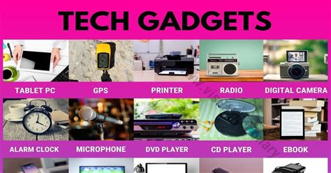Tech Gadgets List Of 40 Cool Tech Gadgets You Should Buy Visual Dictionary