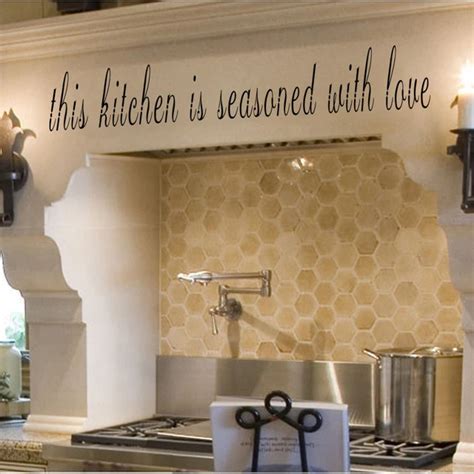 Kitchen Wall Decal This Kitchen Is Seasoned With Love Vinyl Lettering