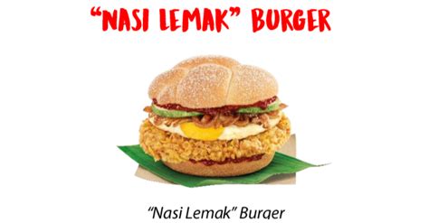 Ever since mcdonald's singapore launched their nasi lemak burger last year, many malaysians have asked the question why not malaysia first?. McDonald's to launch "Nasi Lemak" Burger on 13 July 2017 ...