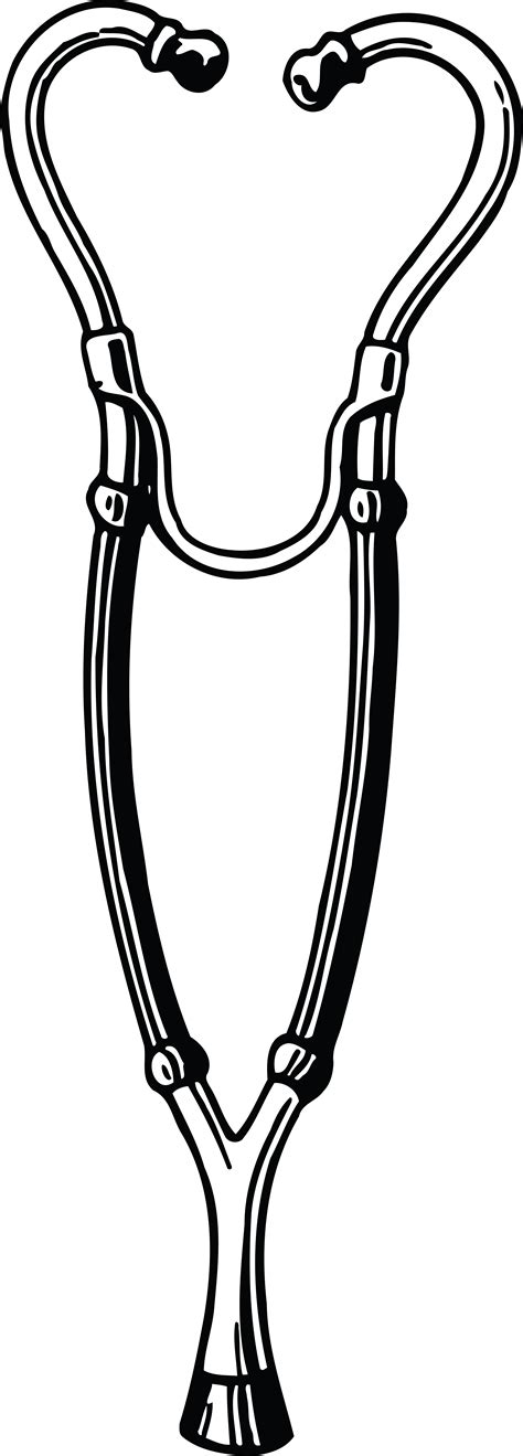 Free Clipart Of A Stethoscope
