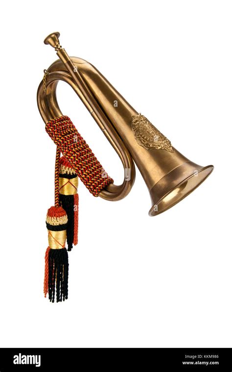 Isolated Bugle A Bugle Is A Brass Instrument Like A Small Trumpet