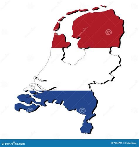 Netherlands Map Flag Stock Illustration Illustration Of Symbol 7936735