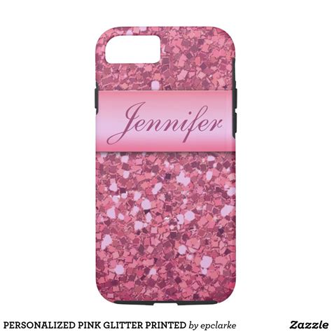 Personalized Pink Glitter Printed Case Mate Iphone Case
