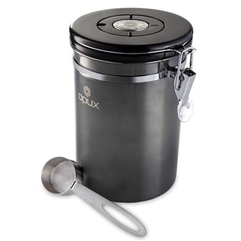 Opux Coffee Canister Stainless Steel Airtight Coffee Container With