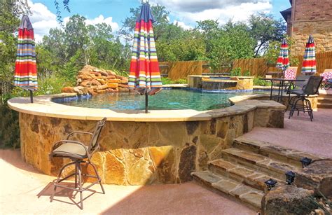 Swim Up Bar Pictures │blue Haven Pools