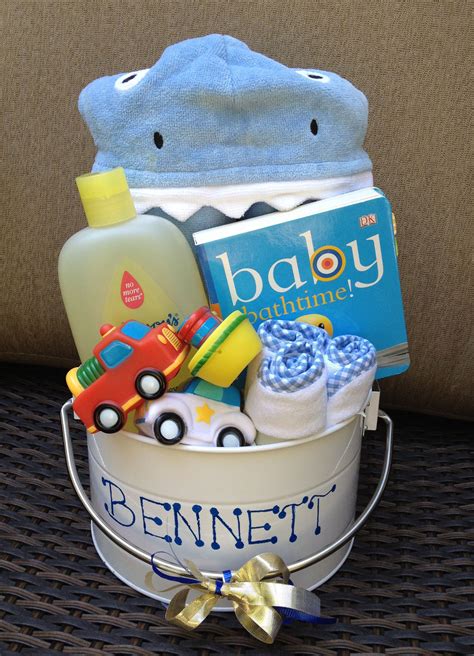 Mom will love this decorative addition. Baby Bath Bucket. Perfect for baby shower gifts for boy or ...