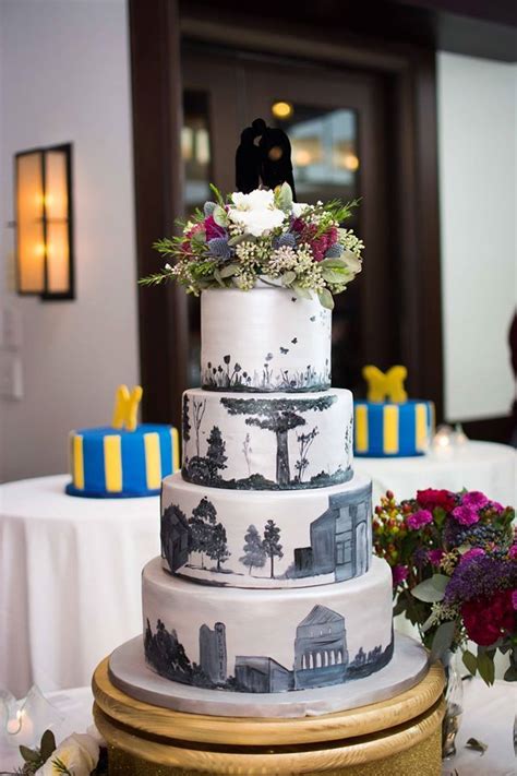 Zingermans Bakehouse In Ann Arbor Custom Wedding Cake Painstakingly