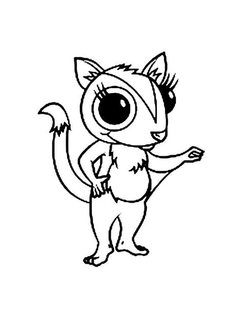 Sugar Gliders Coloring Pages