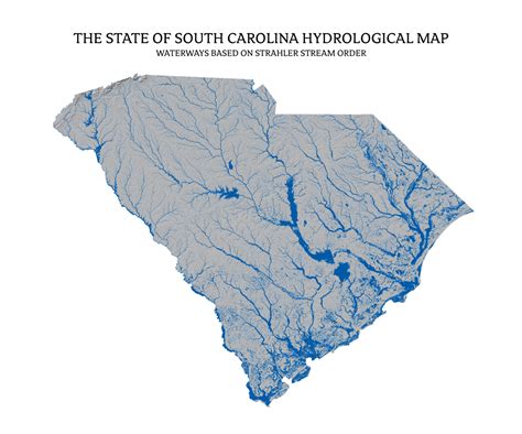 South Carolina Rivers And Lakes Map Us River Maps