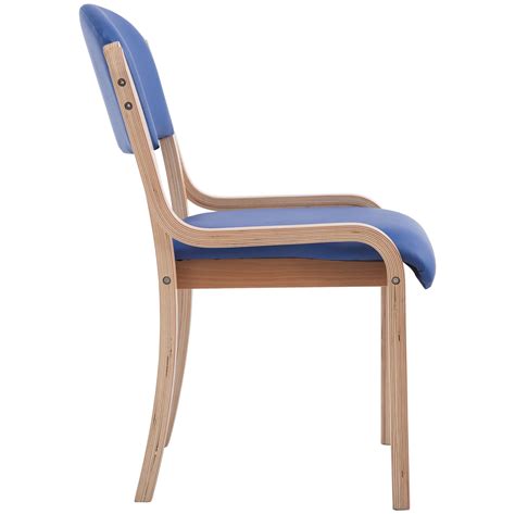 These stacking chairs would be perfect for adding a pop of colour to a cafe or restaurant blue vinyl stacking chair. Devonshire Vinyl Stacking Chairs | Reception Seating