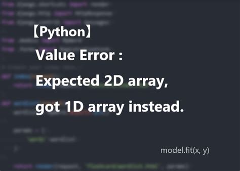Pythonsklearn Model Fit