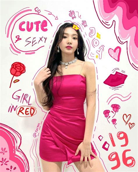 Sexy Cute Joy Joy Red Velvet Sooyoung Red Sexy Joy Corat Coret Kpop Red Velvet Rainbow