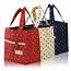 RED  Thermal Insulated Portable Lace Dot Lunch Box Picnic Tote Storage
