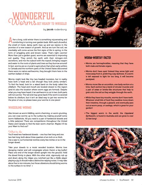 Wonderful Worms Get Ready To Wriggle Camp Kawartha
