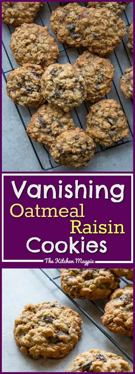 Dads Vanishing Oatmeal Raisin Cookies Right Off The Quaker Oatmeal