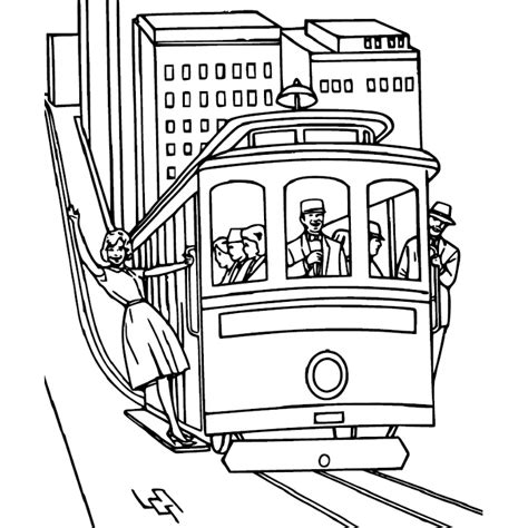 Tramway Coloring Pages