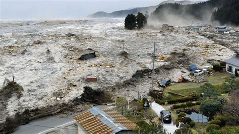 Tsunami Hiting The Town Of Rikuzentakata Japan 11032011 Author