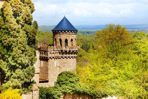 Tower Of Lowenburg Castle Bergpark Kassel Germany Stock Photo Image